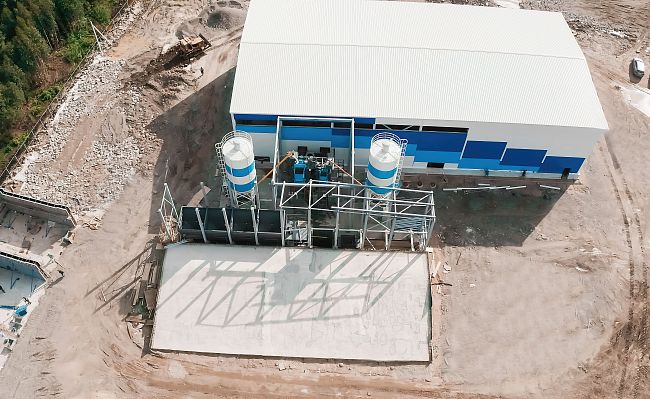 Бетонный завод SmartBeton 50 S под вибропресс QUNFENG QS 1200 - 1300/HESS GROUP Multimat RH 600