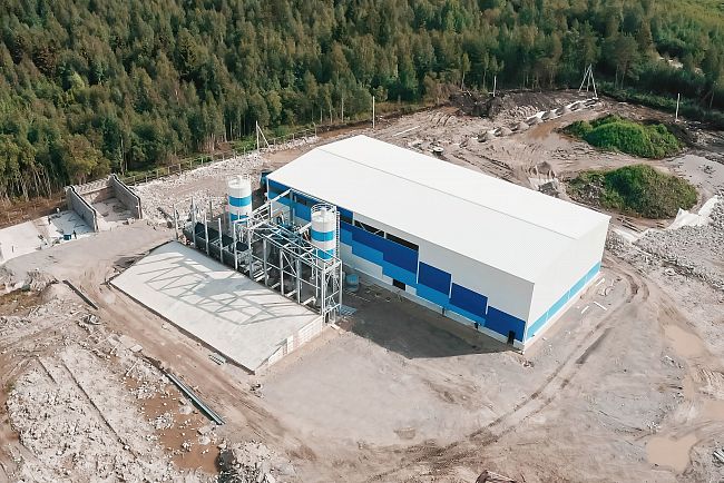 Бетонный завод SmartBeton 50 S под вибропресс QUNFENG QS 1200 - 1300/HESS GROUP Multimat RH 600